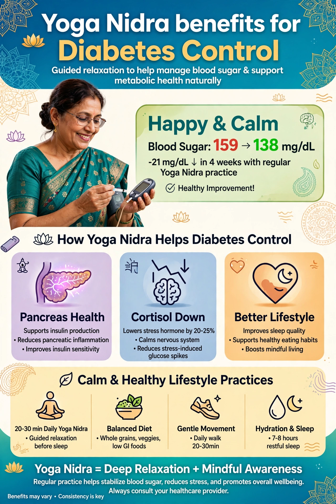 Diabetes & Lifestyle Disorder Yoga Nidra (40 Minutes)