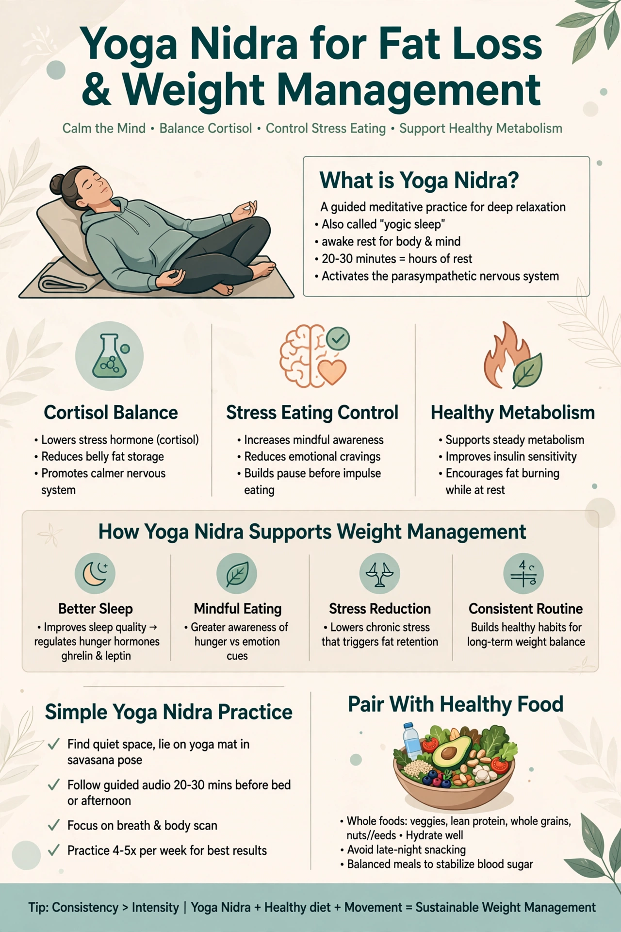 Fat and Weight Management Yoga Nidra (40 Minutes)