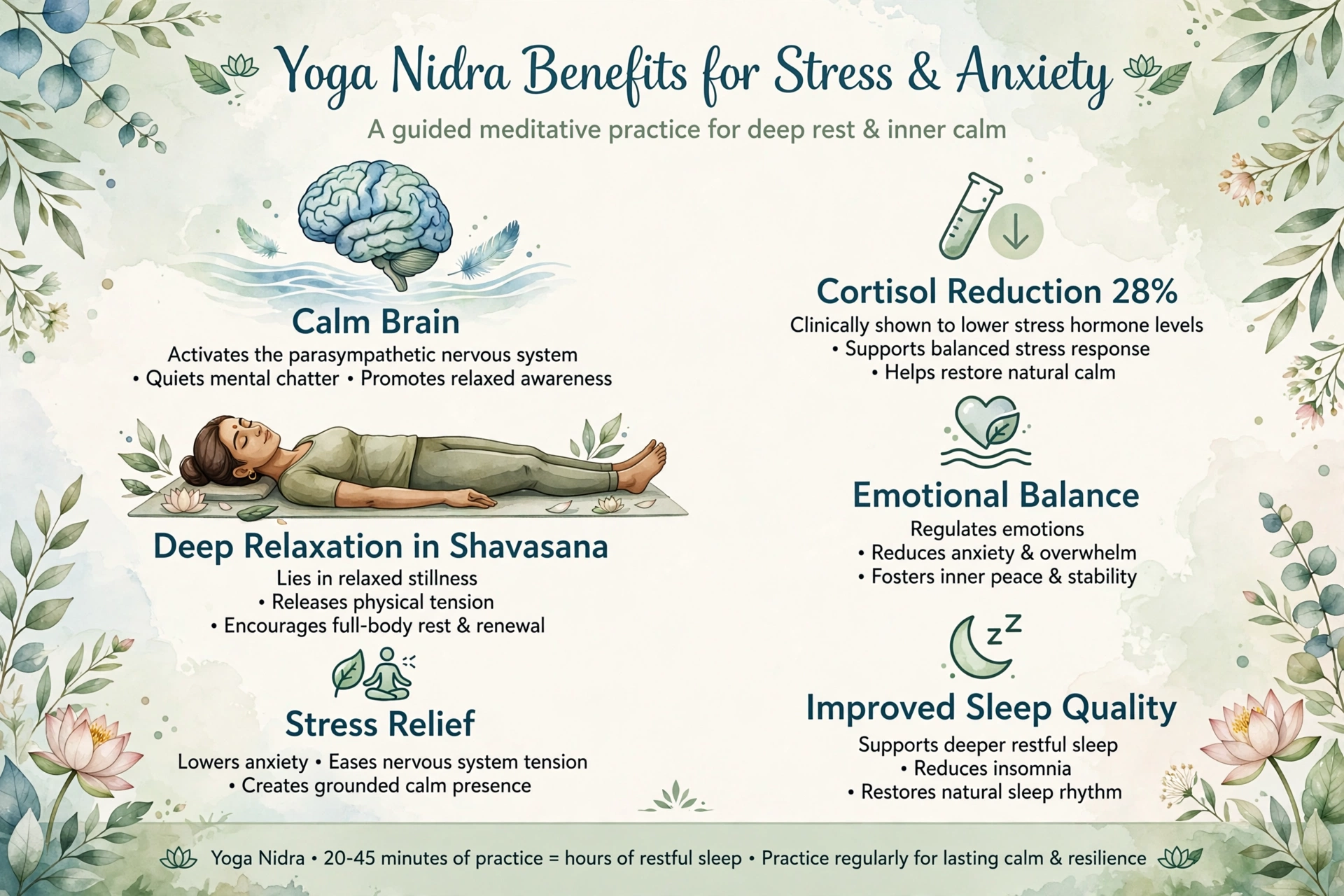 Stress Relief Yoga Nidra (40 Minutes)