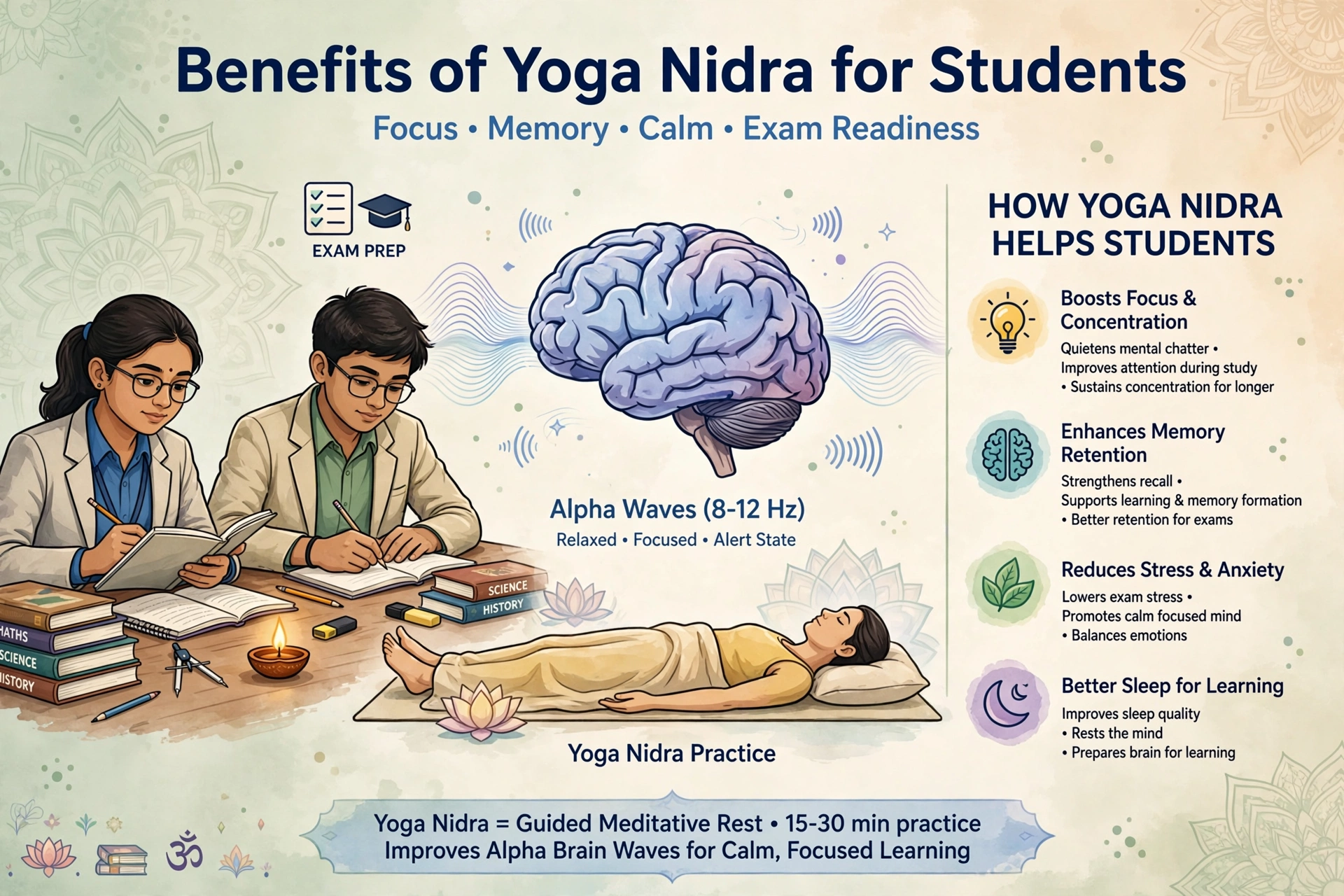 Student Focus & Concentration Yoga Nidra (40 Minutes)